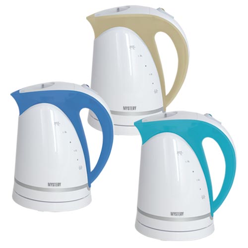 Електрочайник Mystery MEK-1616 White/Aqua